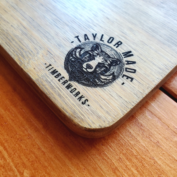 Astral✨Owl🦉Artisan Handcrafted🖐️Finely Engraved Bamboo🎍Cutting/Serving Paddle - Picture 4 of 5